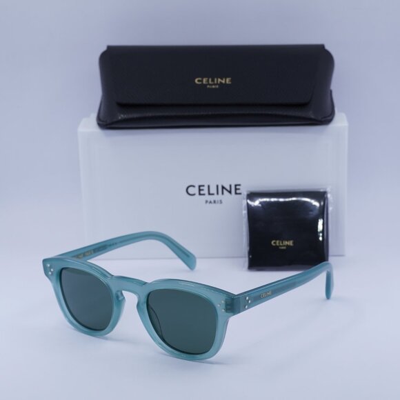 Final Price! Celine CL40233I 93N Lime Transparent/Green Sunglasses - Picture 1 of 9